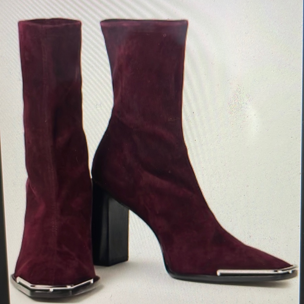 Alexander wang Burgundy heel boots